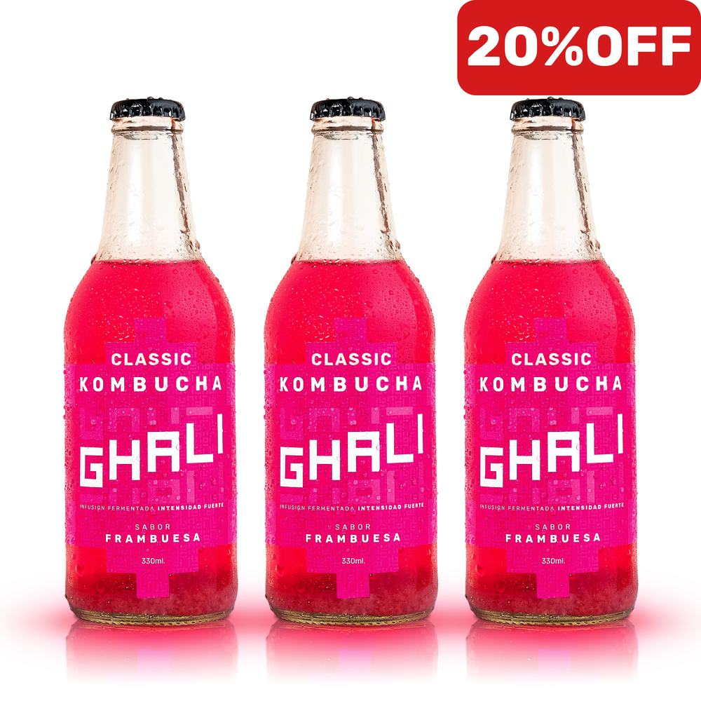 CAJA KOMBUCHA FRAMBUESA (12 unidades)